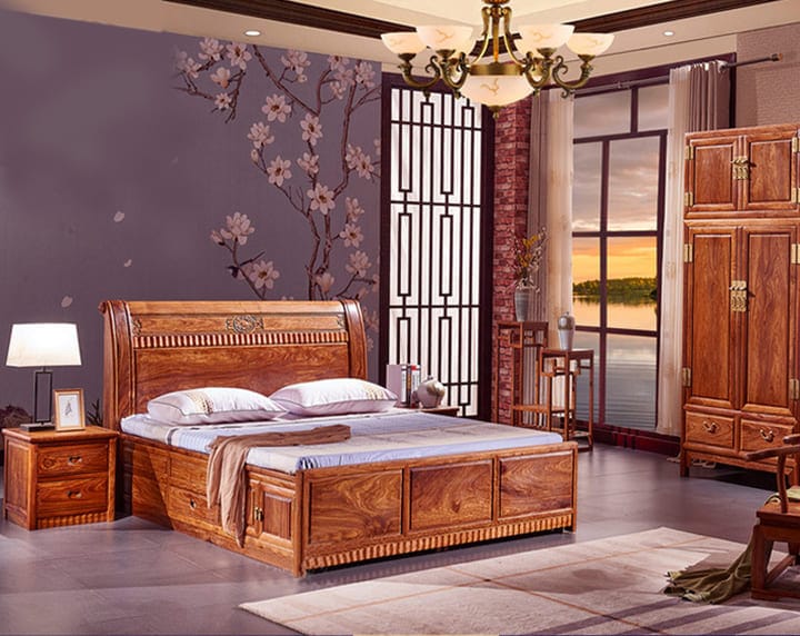 vietnamese wooden bed