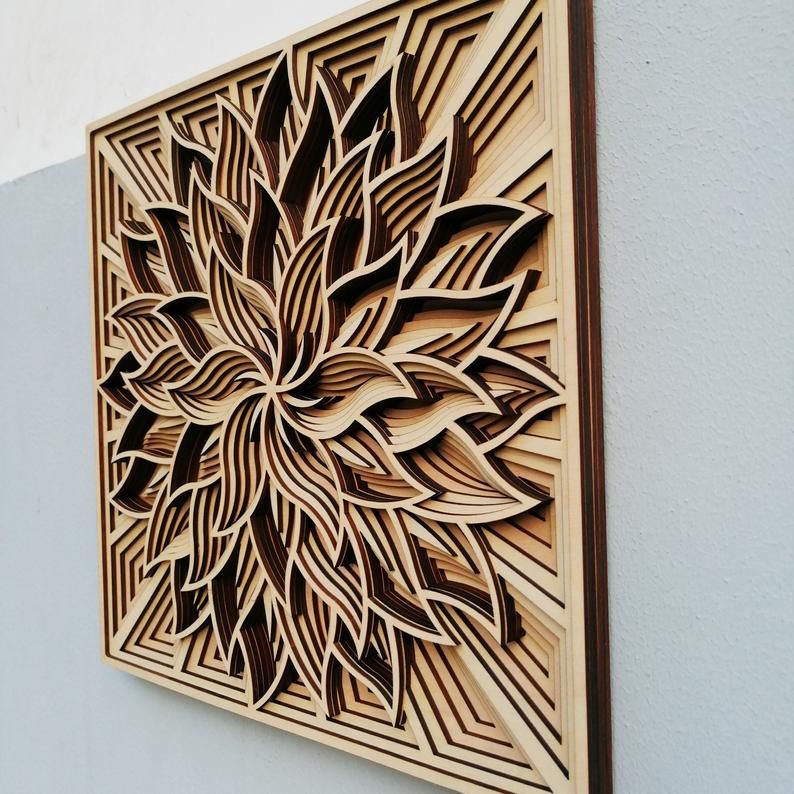 3D veneer art installations